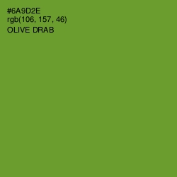 #6A9D2E - Olive Drab Color Image